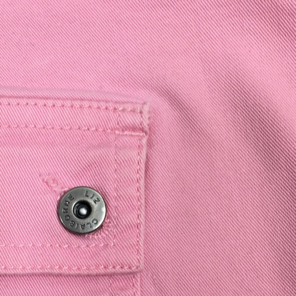 LIZ CLAIBORNE Pretty In Pink Lightweight Summer Shorts Size 12 - Picture 4 of 6